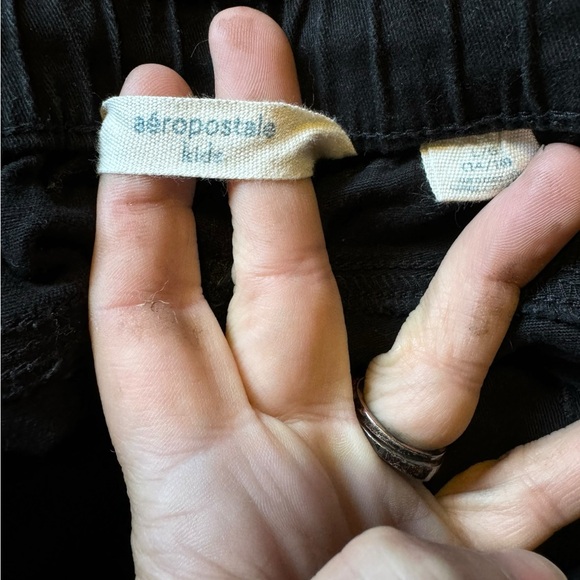 🦩5/$30🦩 Aeropostale Kids Black Joggers - Picture 3 of 3